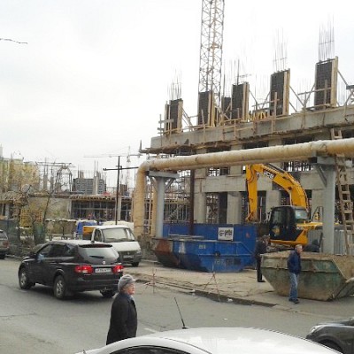 Možajski Val, Poslovni kompleks u Moskvi, Početak građevinskih radova